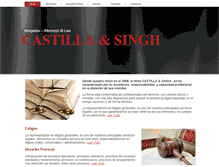 Tablet Screenshot of castillalaw.com